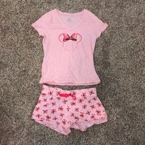 Disney Pink Bow Pajama Set